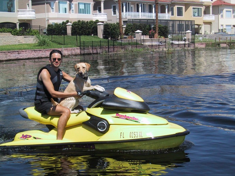 Jet-skiing with Sophie